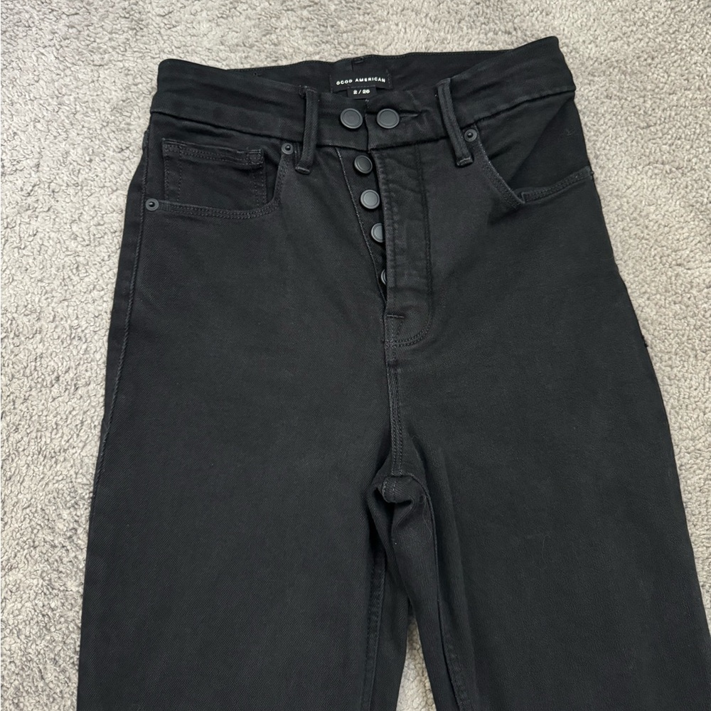 Good American Good Icon Super Compression Straight Leg Jeans - Size 2/26